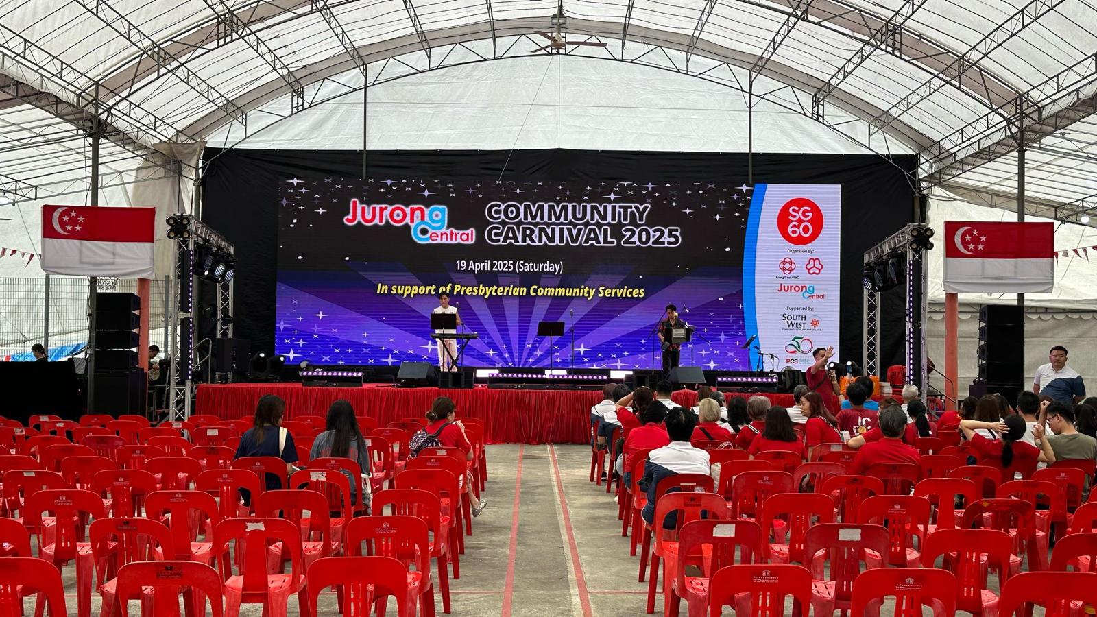LED wall event setup